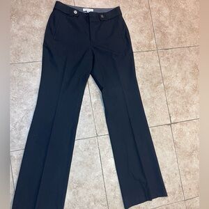 Banana Republic Stretch Black Pants 4L Womens Wool Office Work